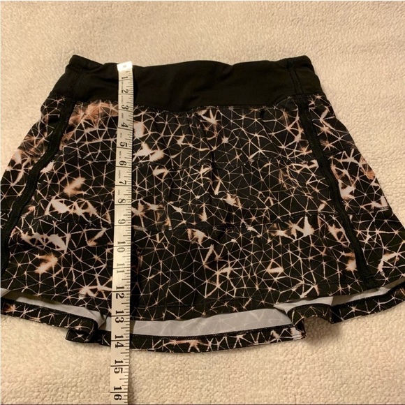 Lululemon Pace Rival Tennis Skirt Stretch Sugar Crush Multi Black Golf Athletic - Picture 6 of 15